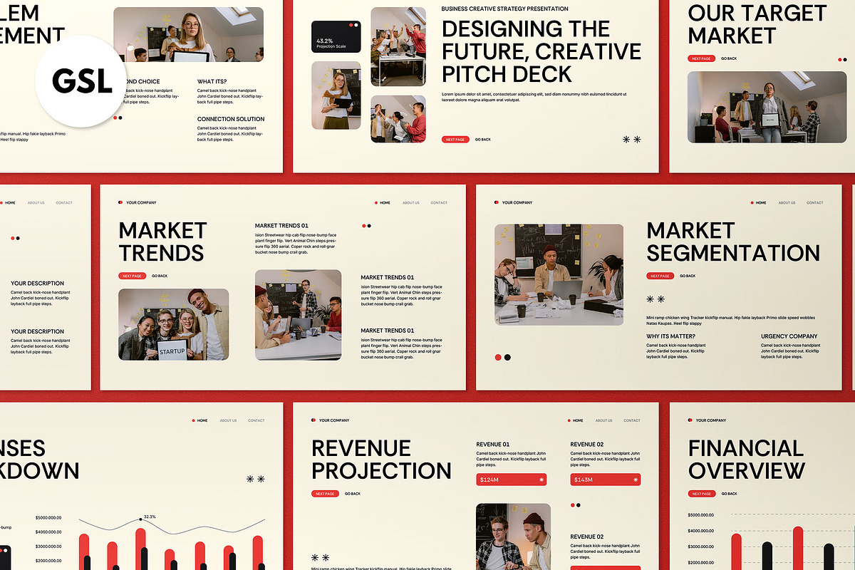 Investor Pitch Deck Google Slide, a Presentation Template by graphicook (Photo 1 of 5)