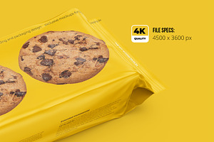 Long Flow Pack / Cookies Mockup