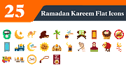Ramadan Kareem Flat Icons Bundle, a Duotone Icon by EllaMaiyaali (Thumbnail 1 of 3)