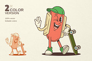 Hot Dog Cartoon Mascot Character, a Food Illustration by Vasya Kobelev (Thumbnail 6 of 7)