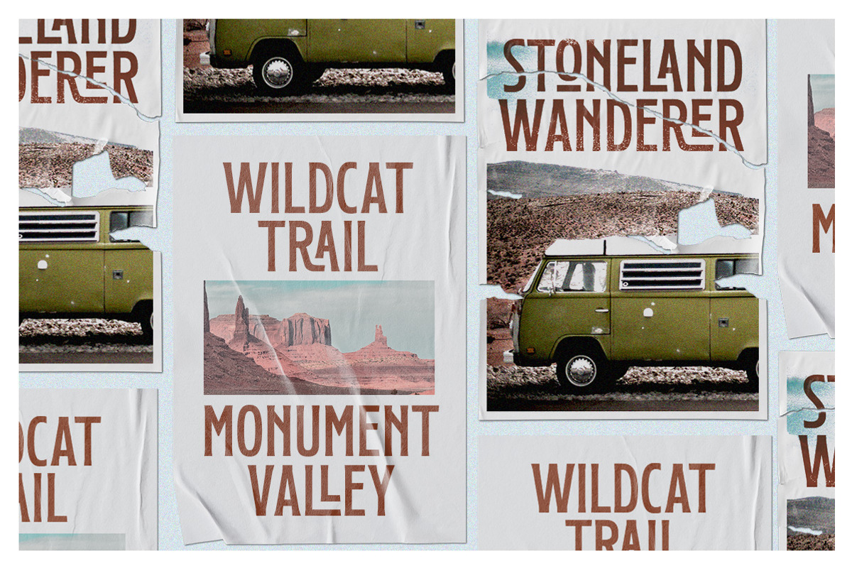Stoneland- Display Font, a Sans Serif Font by Letterhend Studio (Photo 3 of 8)