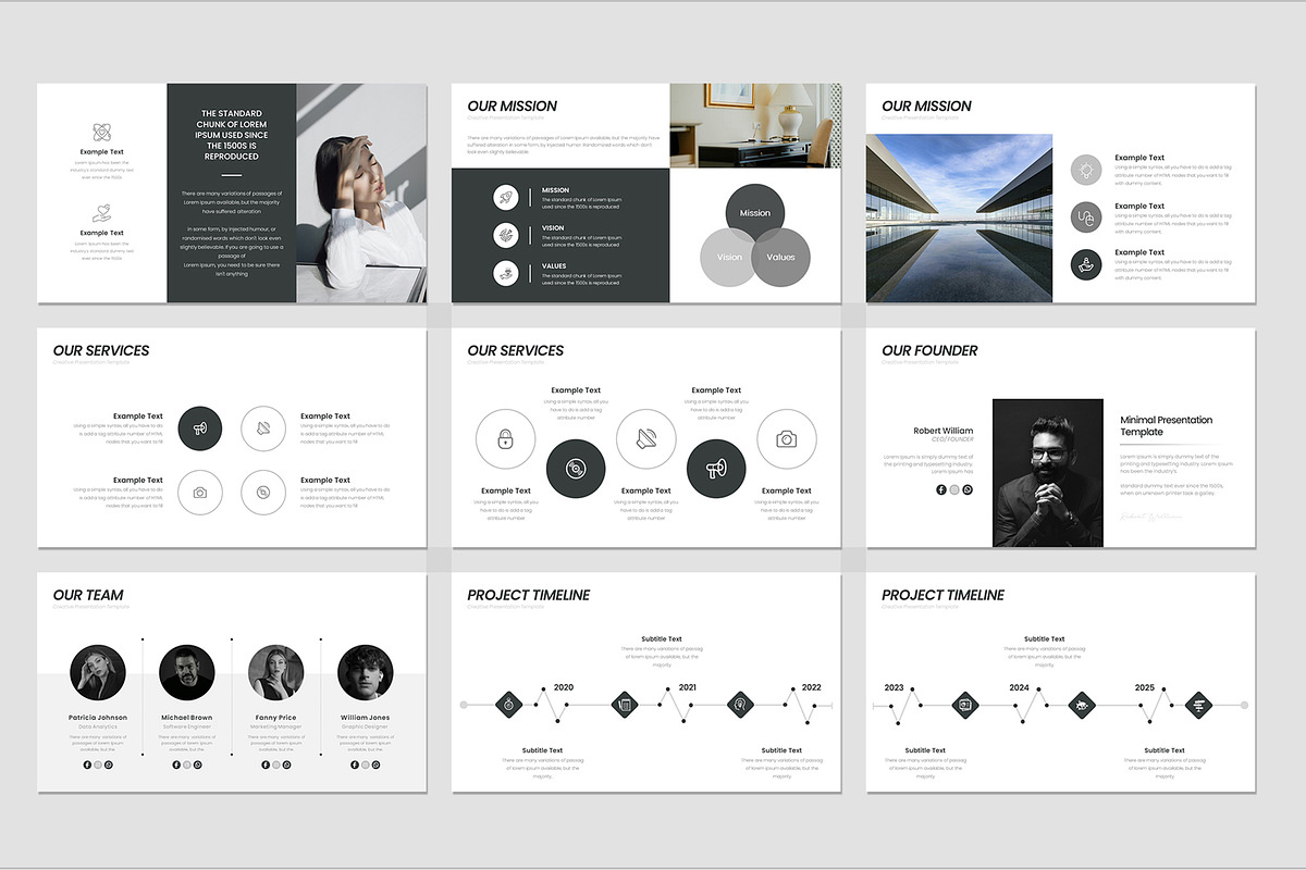 Minimal Keynote Template, a Presentation Template by Design Vault (Photo 3 of 6)