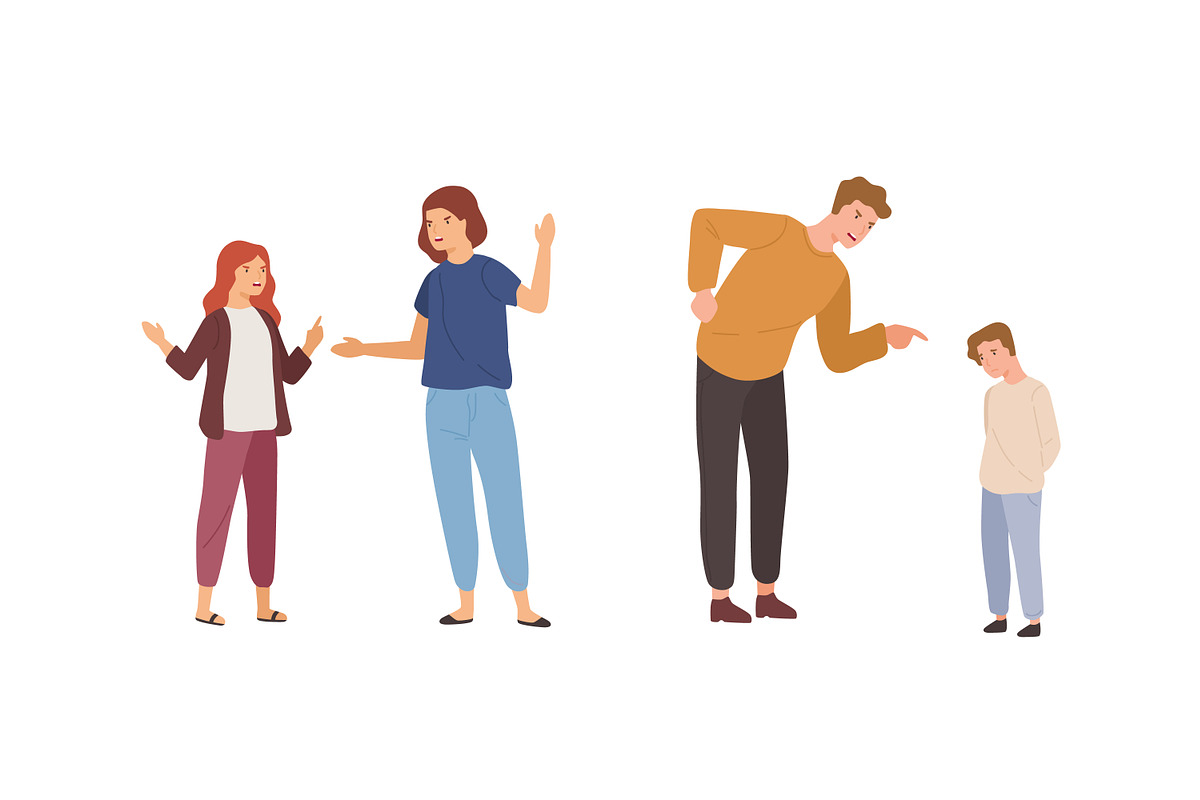 Bad relationships, parents and kids, a Person Illustration by Good Studio (Photo 4 of 4)