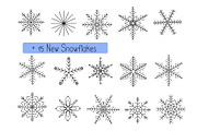 Snowflake Christmas Vector Clipart, a Seasonal Illustration by Contes_de_fée (Thumbnail 3 of 4)