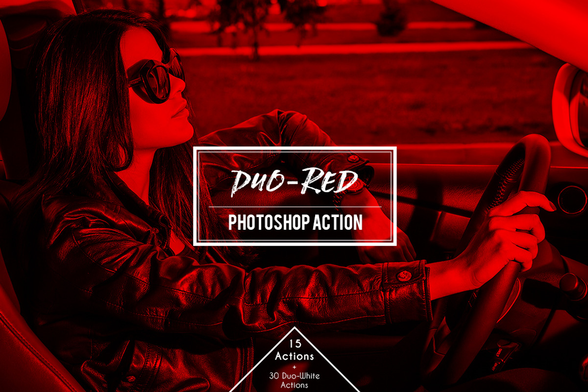 Duo-Red  Duotone Photoshop Action, an Action Add-On by Claudiu Gabriel (Photo 1 of 6)