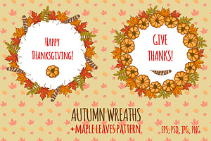 Thanksgiving wreaths