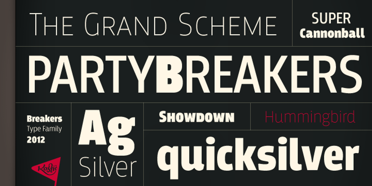 Breakers, a Sans Serif Font by Kostic Type Foundry (Photo 2 of 10)