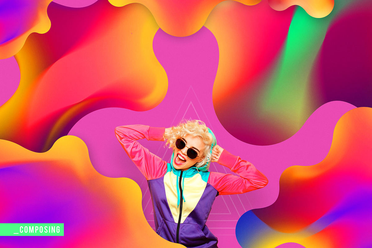CLASH | Vibrant Shapes & Gradients, a Texture Graphic by CUDOS (Photo 10 of 28)