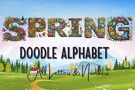 Spring AlphabetSpring PNG Letters