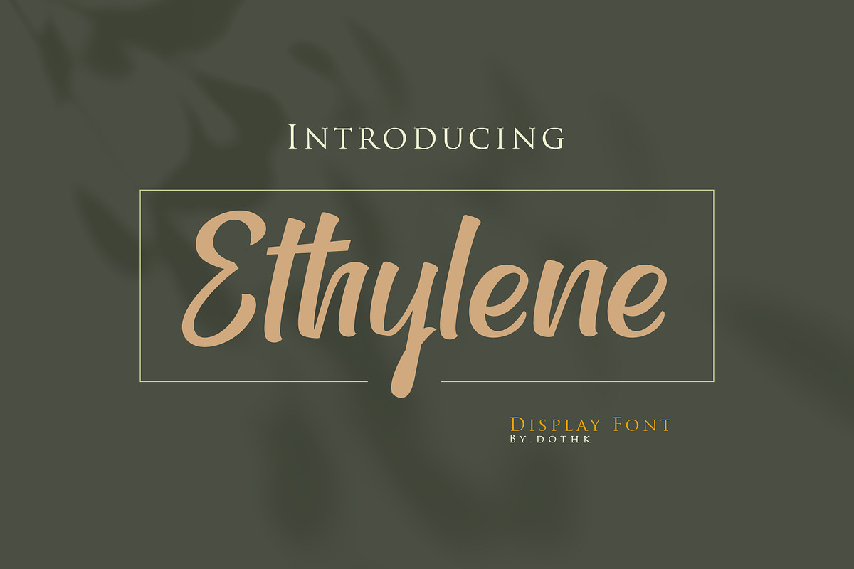 Ethylene, a Script Font by ALIVECREATIVE (Photo 2 of 6)