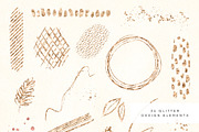 Paint Strokes & Glitter Elements, a Texture Illustration by PeDe Designs (Thumbnail 16 of 19)