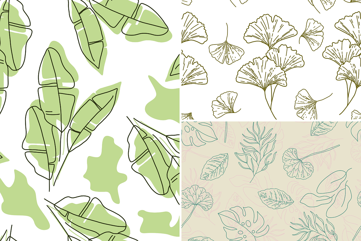Its Leaves Line Collection, a Pattern Graphic by ItsReksita Pattern (Photo 3 of 9)