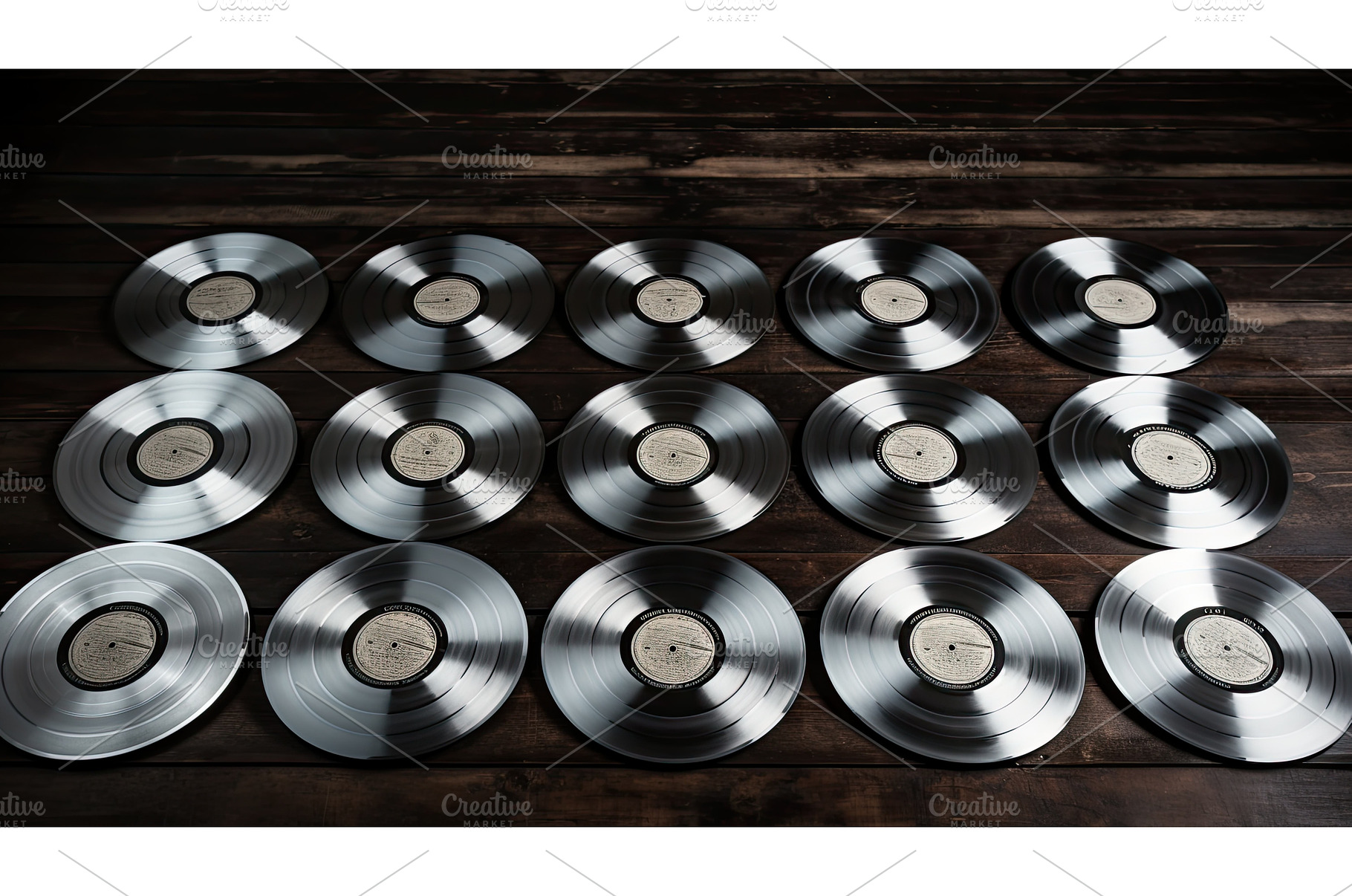 table silver record ai generated, a Background Photo by pikepicture