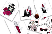 12 fashion illustrations cosmetics, an Object Illustration by Vitaliy Grin (Thumbnail 3 of 3)
