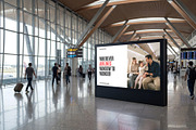 Airport Digital Billboard Mockup, an Advertising Mockup by graphypix (Thumbnail 1 of 4)