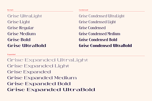 Grise - Variable Serif 18 Fonts