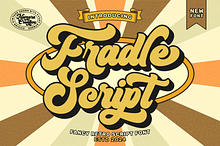 Fradle Script - Retro Bold Fonts