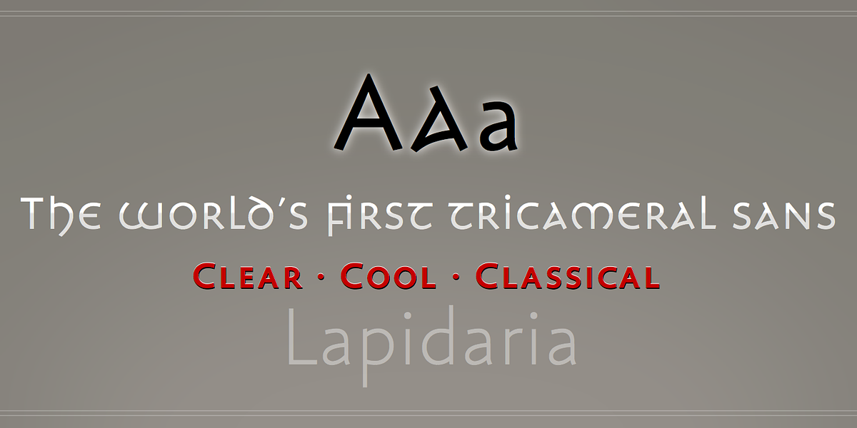 Lapidaria, a Sans Serif Font by Andreas Stötzner (Photo 3 of 7)