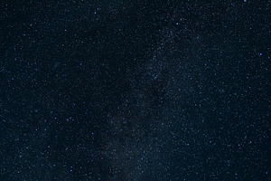 Night sky covered with many stars.