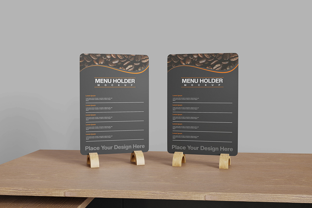 Menu Holder Mockup, a Product Mockup by MrLetters (Photo 4 of 5)