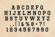 Distress Vintage, a Slab Serif Font by Fourteen Letter (Thumbnail 2 of 6)