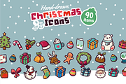 90 Hand-Drawn Christmas Icons, an Icon by NatBurger (Thumbnail 1 of 5)