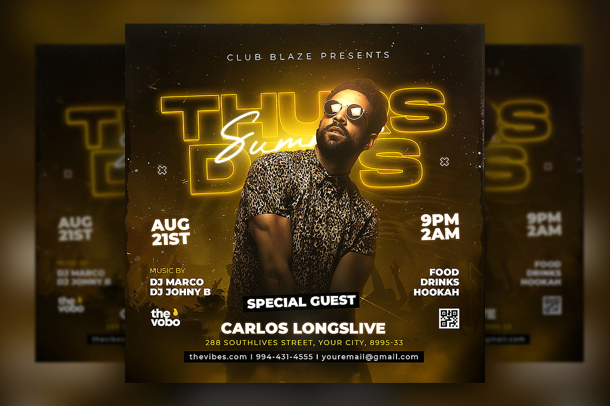 Party Flyer Template, a Flyer Template by FLYERHIVE (Photo 1 of 3)