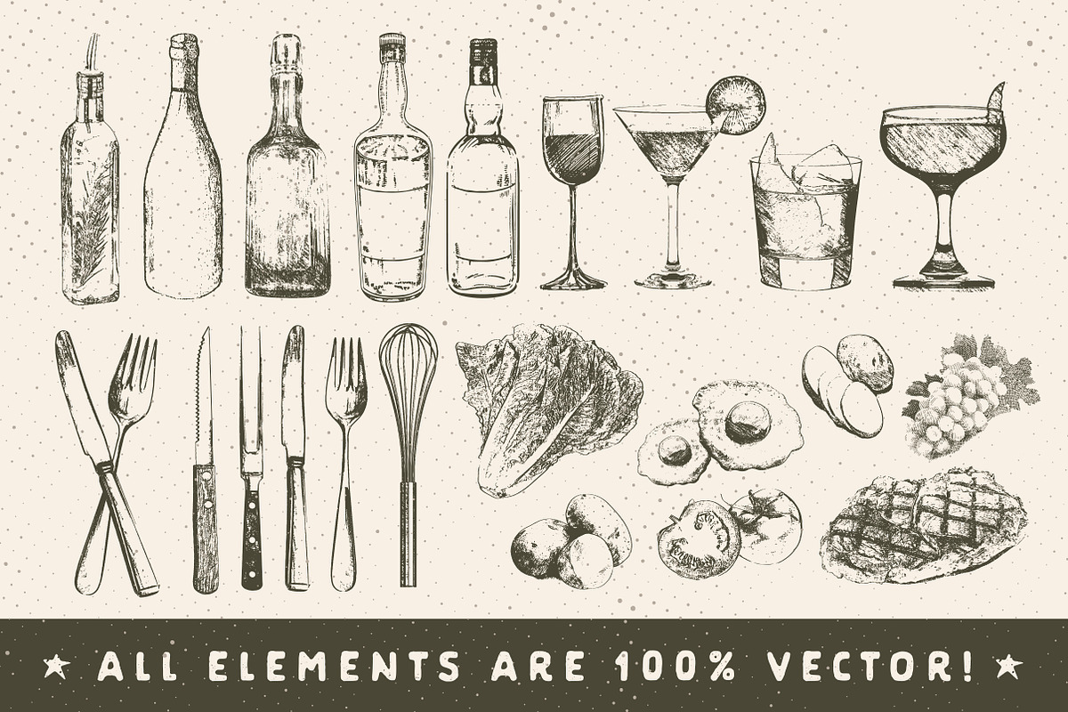 Rustic Menu Elements, an Icon by Chad Alan Steinborn (Photo 1 of 3)