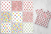 Mille Fleur - 36 watercolor patterns, a Pattern Graphic by Begin Again (Thumbnail 5 of 6)