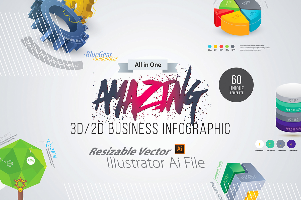 Infographics | Save 95% | Bundle, a Presentation Template by GoldenPixelStudio (Photo 3 of 17)