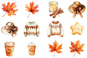Fall Clipart Set, an Illustration by CitraGraphics (Thumbnail 5 of 5)