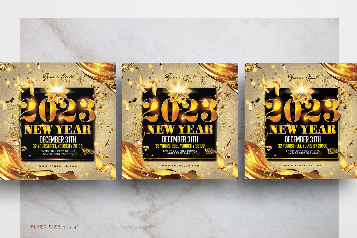 New Year Flyer, a Flyer Template by Creativestoree (Photo 2 of 2)