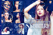 12 Sapphire Photoshop Actions, an Action Add-On by Hue Palettte Studio (Thumbnail 1 of 9)