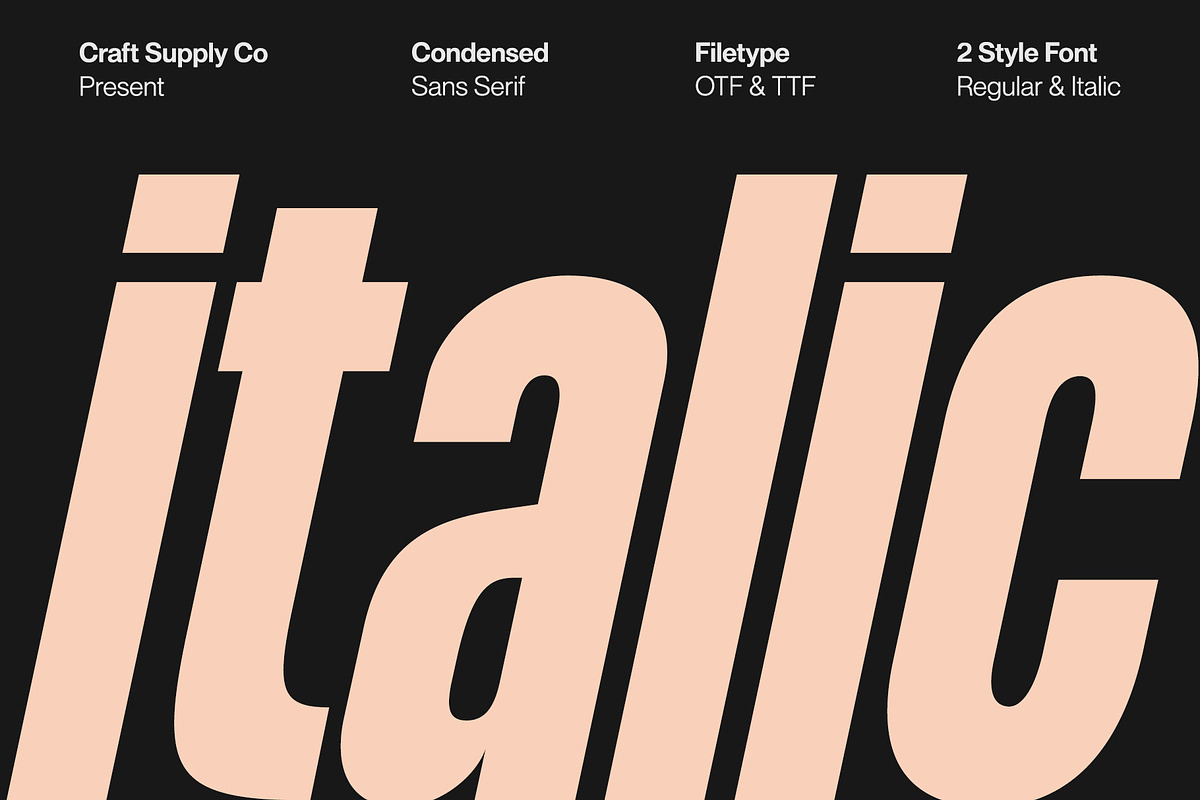 Godger – Condensed Sans Serif, a Sans Serif Font by Craft Supply Co. (Photo 4 of 8)
