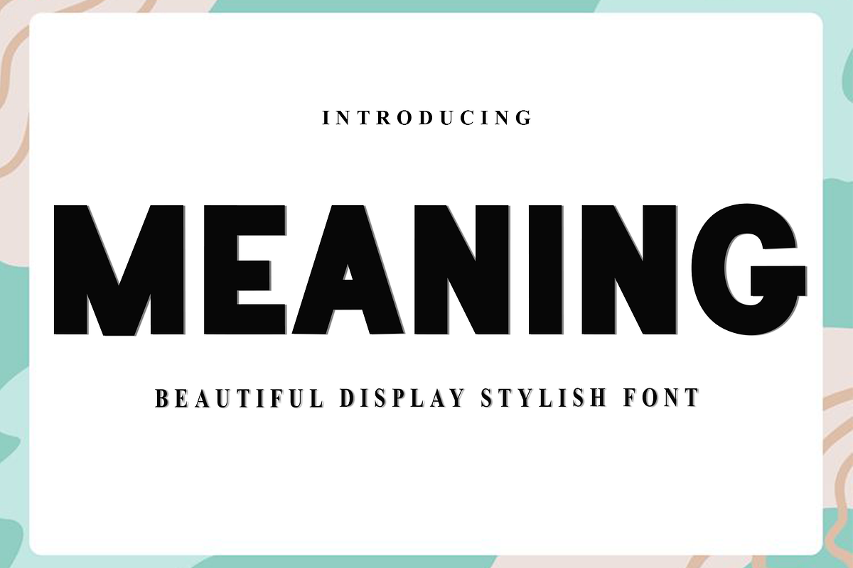 Meaning, a Script Font by FreshTypeINK (Photo 1 of 8)