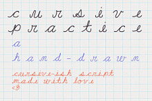 Cursive Practice a Hand-drawn Font