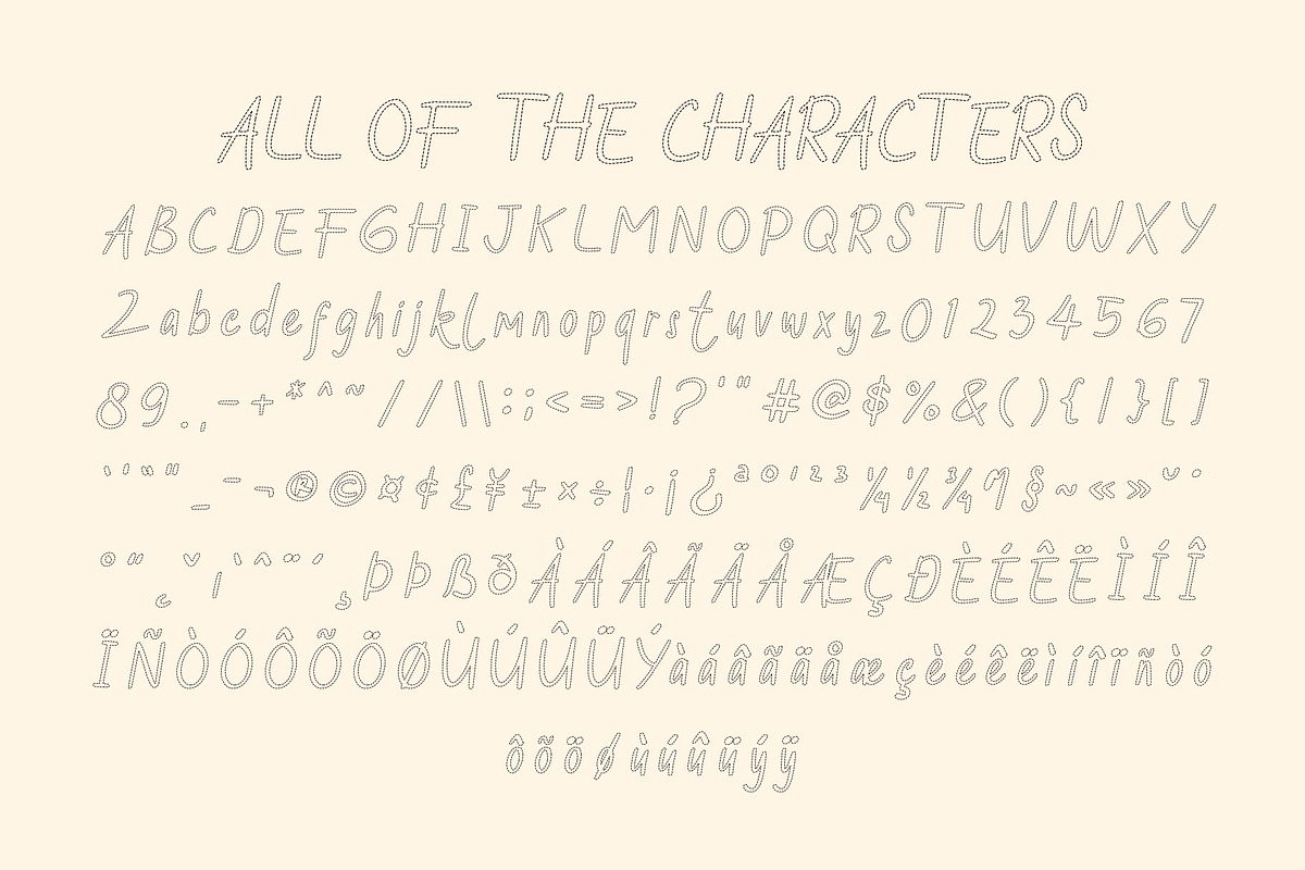 CS Stacy Dashed, a Handwritten Font by Craft Supply Co. (Photo 8 of 8)