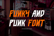 Skengos - Funky & Punk Font, a Sans Serif Font by QR Design Studio (Thumbnail 2 of 6)