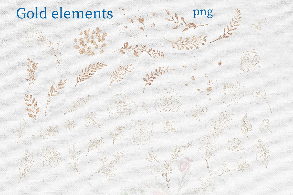 Watercolor flowers Roses clipart, an Illustration by Yuliya Art (Photo 16 of 19)