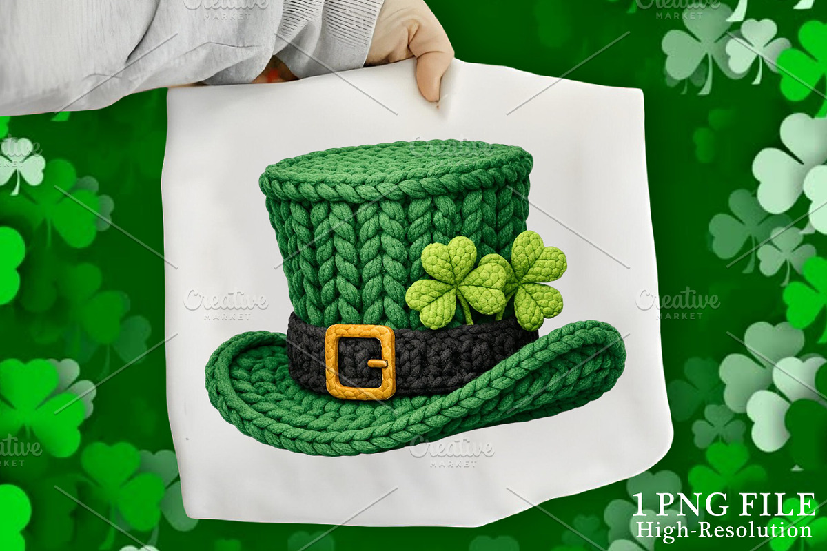 Crochet St. Patrick’s Day Irish Hat, an Illustration by Canvas Craft (Photo 1 of 4)