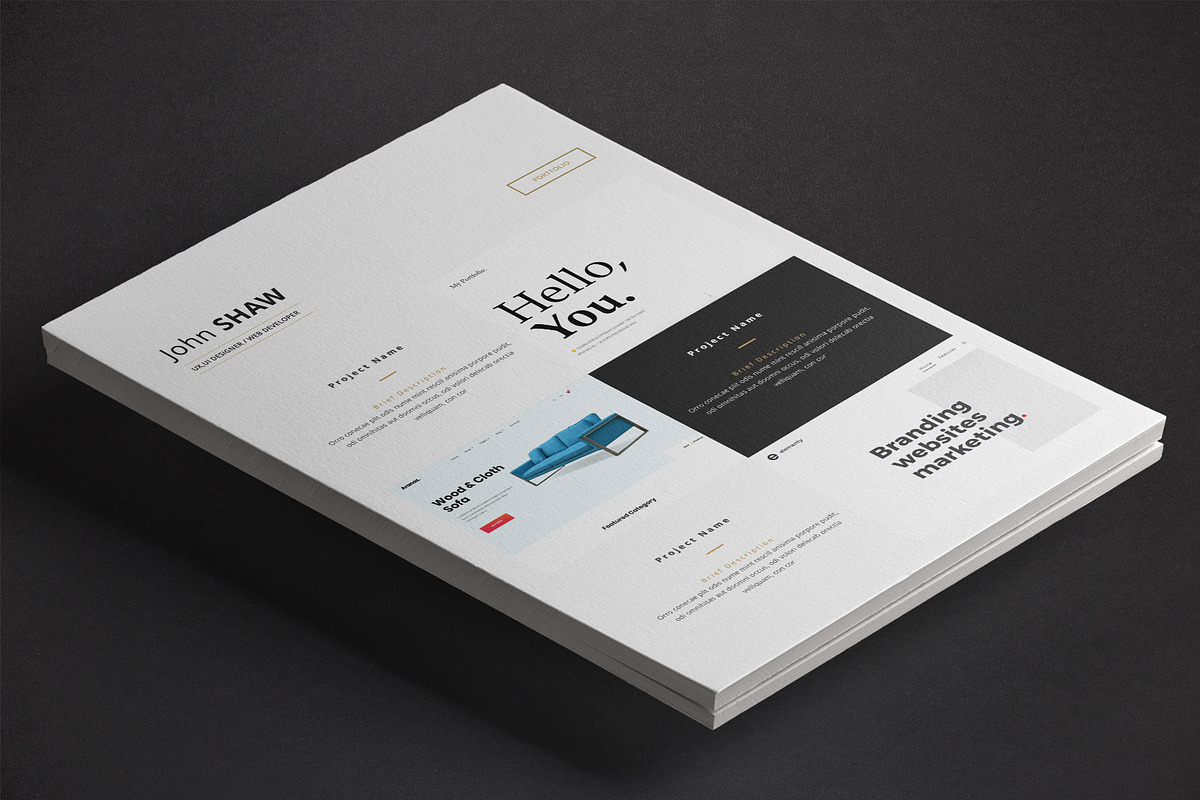 Gemini Resume Template, a Resume Template by Nina Shaw (Photo 6 of 9)