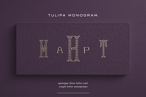 Tulipa Monogram Font