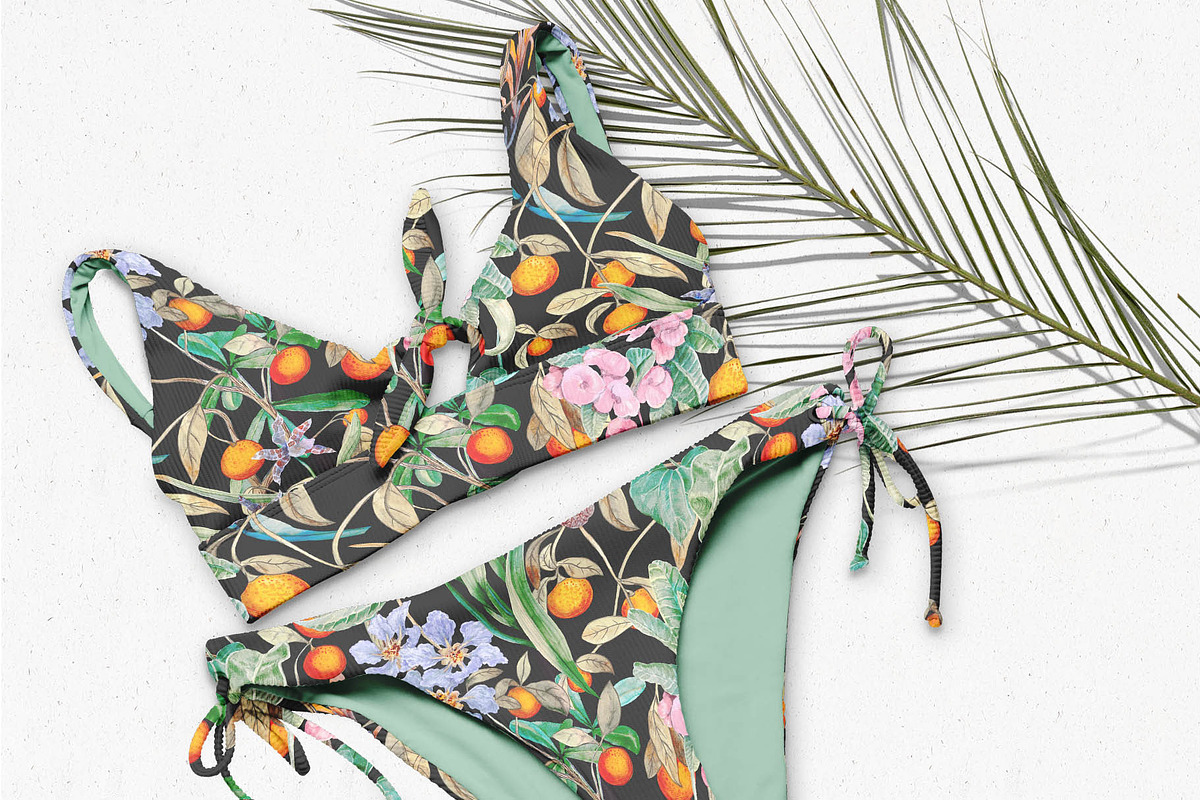 Azura. Tropical pattern, a Pattern Graphic by emeraldthue (Photo 4 of 6)