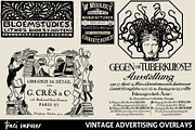 Vintage Advertising Overlays, an Illustration by ephemoire (Thumbnail 1 of 8)