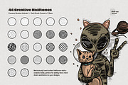 Multi App Retro Halftone Brushes, a Brush Add-On by brushapes.com (Thumbnail 9 of 12)