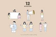 People Character Vector Bundle Set, a Person Illustration by Design Present (Thumbnail 2 of 6)