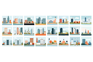Urban modern architecture cityscape, an Object Illustration by Onyx