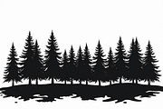 Pine Forest Silhouette Bundle, a Graphic by Creativeshirt (Thumbnail 11 of 16)