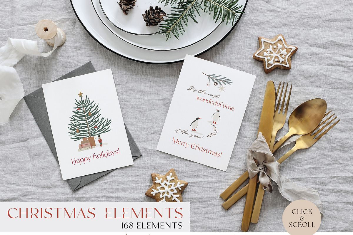 Christmas nature collection, a Seasonal Illustration by Alisovna (Photo 10 of 13)