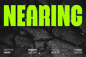 Nearing Condensed Sans - Variable